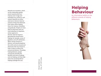 Helping Behaviour Leaflet