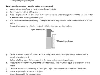 Density - Irregular Object