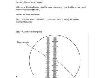 Calibrating a graticule worksheet