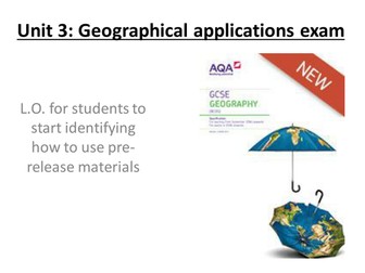 Unit 3: Geographical applications (pre release content)