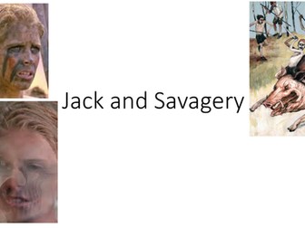 Jack and Savagery Lord of The Flies AQA Lit Paper 2