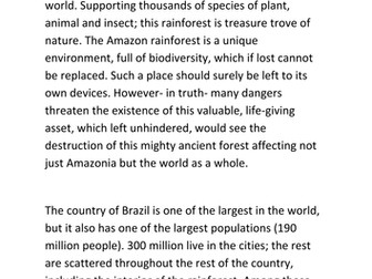 Should Deforestation be Allowed in the Amazon?