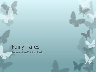 Fairy Tales Unit - Critical, Comparative and Creative writing