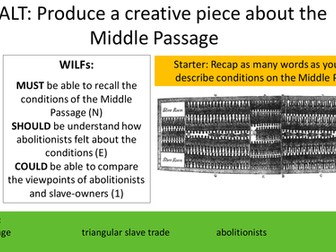 Unit of Work - Slavery (KS3 - was taught to yr.7)