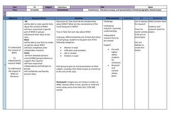Full Scheme of Work for IGCSE Spies