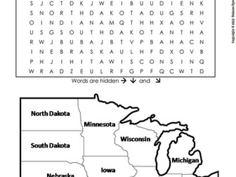 US Regions Unit: Word Searches Bundle | Teaching Resources