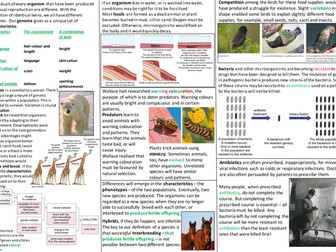 AQA Biology (9-1) Evolution and Variation Knowledge Organiser
