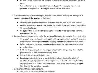 GCSE English Language Revision: Techniques for Descriptive Writing