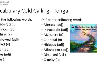 Sign of Four Vocabulary Support