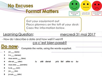 Lesson & worksheet for Studio 3 Rouge Module 1 Pages 14 - 15
