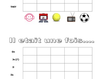 French GCSE / Years 8+ 9 Imperfect Past Tense - Range of 4 Resources