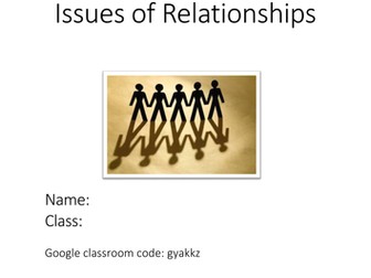 Issues of Relationships Revision Booklet (Eduqas)