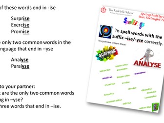 Spelling Rules and Tests