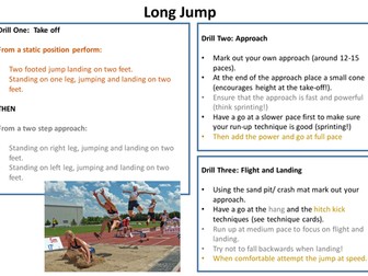 Long Jump Task Card