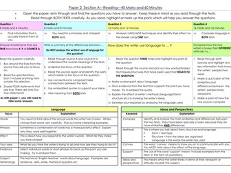 AQA English Language Paper 2 Revision Mat