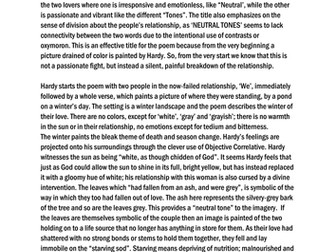 Neutral Tones- Analysis