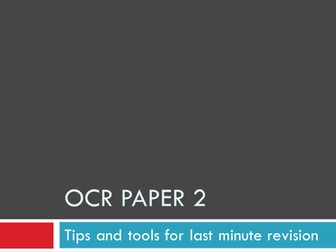 OCR English Language Paper 2 Revision of questions