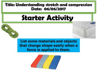 Understanding stretch and compression KS3