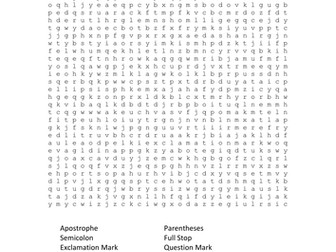 Punctuation Wordsearch
