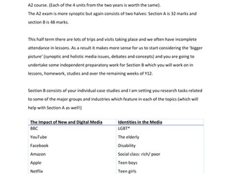 MEST 3 Transition Unit Summer Term Y12