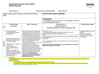 KS2 DRAWING SKILLS