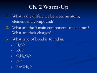 A level Biology - Biological molecules