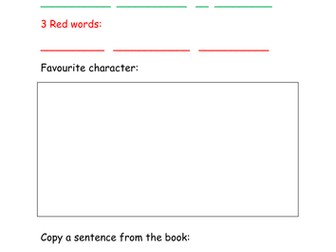 RWI Guided Reading Independent Worksheet