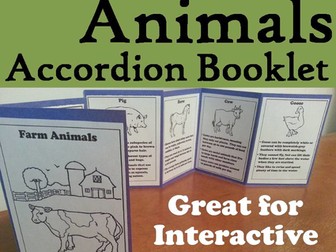 Farm Animals Accordion Booklet