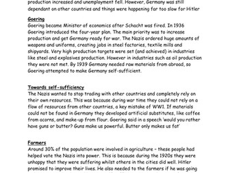 Did Hitler make Germany self-sufficient?