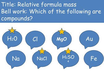 AQA Applied Science Chemistry Unit 1- Atomic structure and Relative formula mass