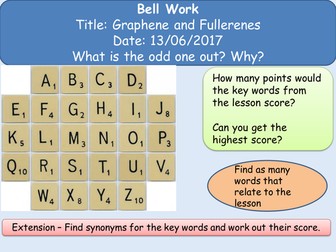 AQA Level 3 Applied Science Unit 1 Chemistry- Giant covalent-Graphene, fullerene, diamond, graphite