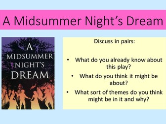 A Midsummer Night's Dream Full Unit