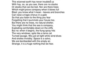 Seamus Heaney's 'Storm on the Island'