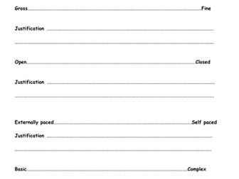 New AQA GCSE PE - Skill, Ability and Classification of Skills