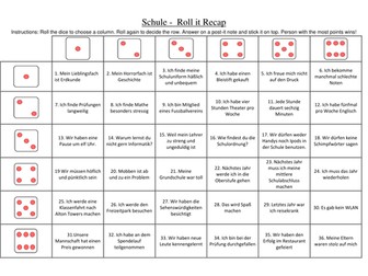Revision games for Stimmt chapters 1-3 Edexcel GCSE Stimmt