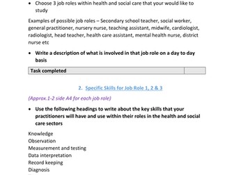 AQA Health and Social Care Unit 2 Assignment 2  Student Coursework Guide