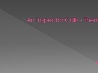 INSPECTOR CALLS REVISION