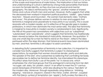 A level English: essay on aspects of femininity in Feminine Gospels