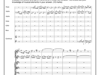Edexcel GCSE Music (9-1): Comparison - Instrumental Music