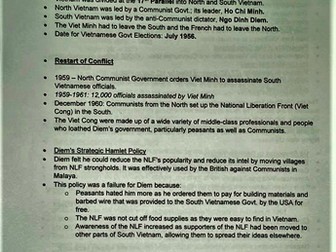 AQA GCSE History 1954-75 Vietnam War History Resources
