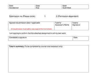 BTEC - Unit 63 (L2) Managing Your Own Money - WorkSkills Assignment