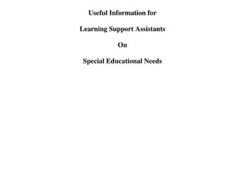 SENCO Support- Specific Needs Handbook- Overview and strategies