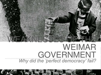 Weaknesses of the Weimar Government [PPT]
