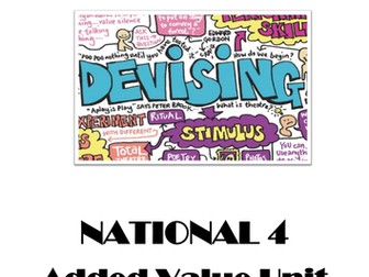 National 4 Drama Added Value Unit
