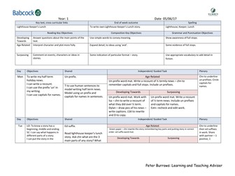 Lighthouse Keeper's Lunch 2 weekly planning