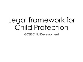 Legislation in relation to Child Protection