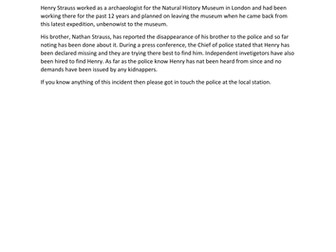 Escape Rooms Enrichment Lesson