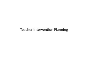 Intervention Planning