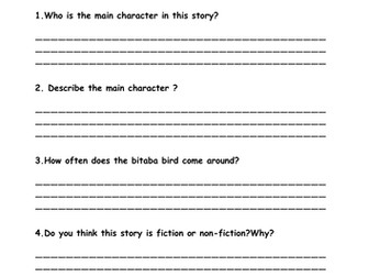 Reading comprehension practice