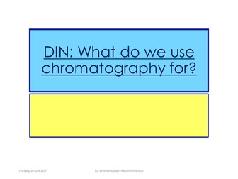 New AQA Chromatography Required Practical